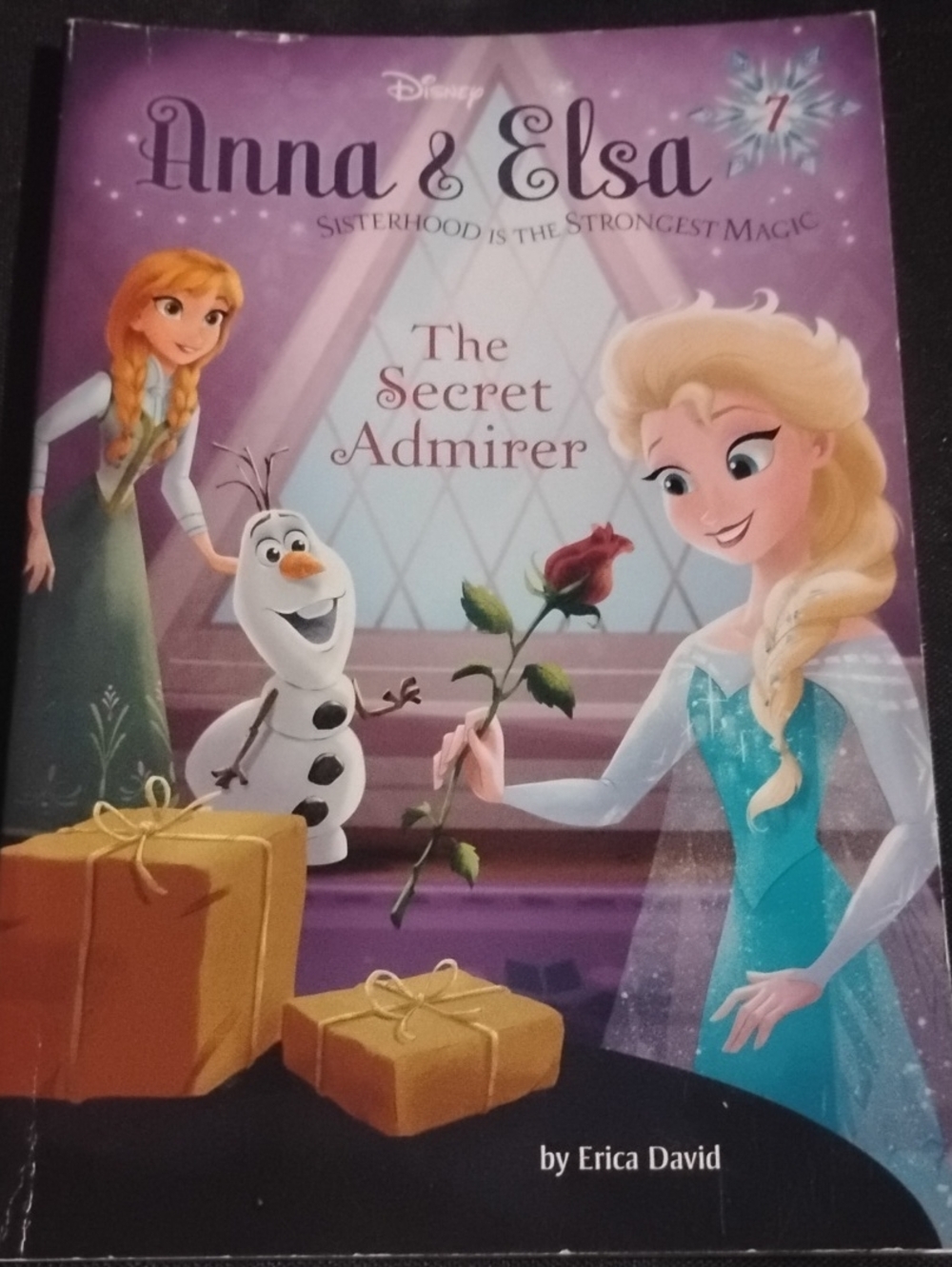Disney Anna & Elsa Storybook - Purple and Teal Cover